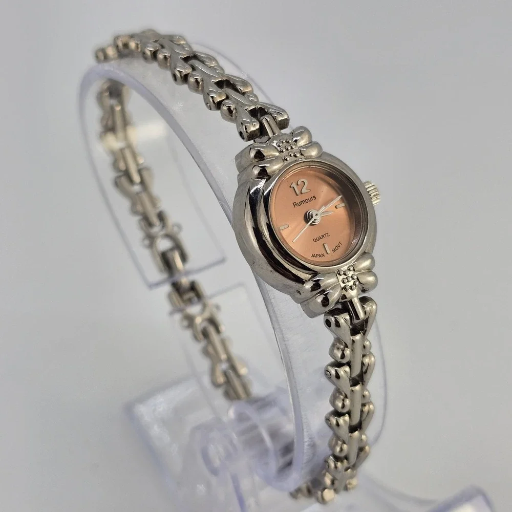Rumours Women's Watch 19MM Bronze Dial Gray Bracelet Band 6.75